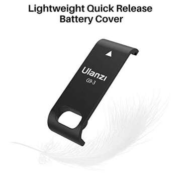 ULANZI G9-3 Plastic Protective Cover for Gopro Hero 9 Black, Battery Door Charging Cover Vlog Accessory for Go pro 9 Action Cam