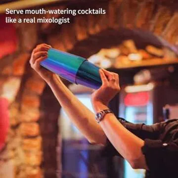 Safring Boston Cocktail Shaker Bar Set, Weighted Boston Shaker Tins, Bartender Kit with 18oz & 28oz Mixed Drink Shaker, Hawthorne Strainer, Double Measuring Jigger