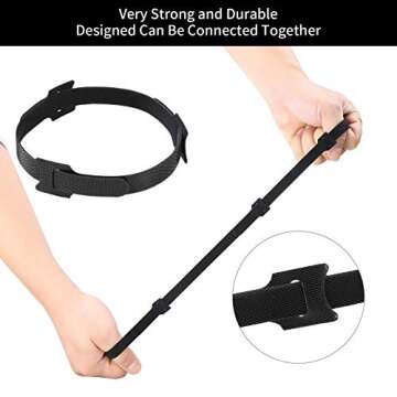 BALABALA Reusable Fastening Cable Ties 6 in Cable Management Ties 100 pcs Cable Straps Wire Ties Adjustable Cord Organizer for Home Office Data Centers Electronics PC TV