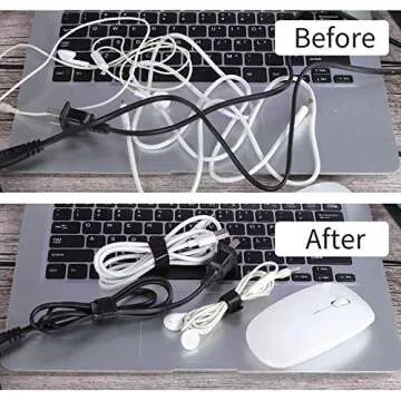 BALABALA Reusable Fastening Cable Ties 6 in Cable Management Ties 100 pcs Cable Straps Wire Ties Adjustable Cord Organizer for Home Office Data Centers Electronics PC TV