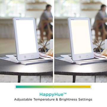 Verilux HappyLight Touch LED Therapy Lamp with 10,000 Lux