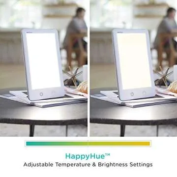 Verilux HappyLight Touch LED Therapy Lamp with 10,000 Lux
