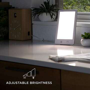 Verilux HappyLight Touch LED Therapy Lamp with 10,000 Lux