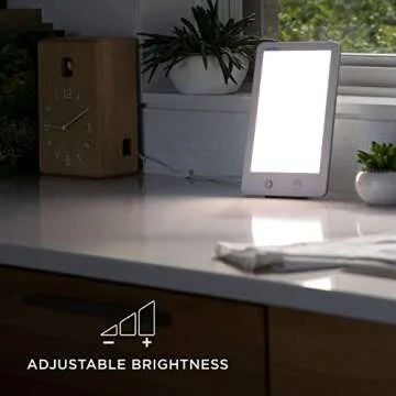 Verilux HappyLight Touch LED Therapy Lamp with 10,000 Lux