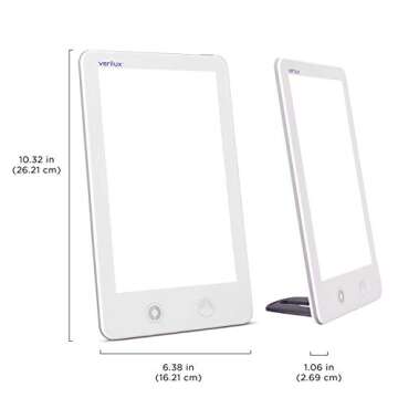 Verilux HappyLight Touch LED Therapy Lamp with 10,000 Lux