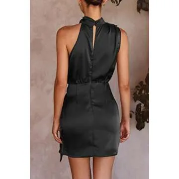 Elegant Satin Dress for Parties and Special Occasions