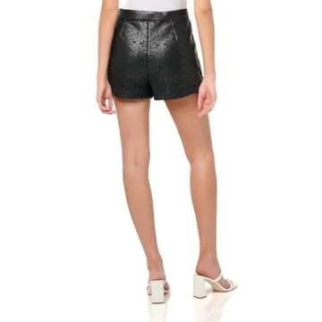 Ramy Brook Brylee Faux Leather Short - Chic Floral Design