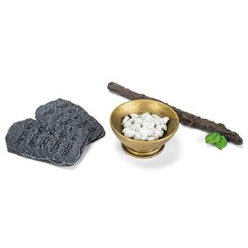 Lighthouse Christian Products Ark of The Covenant Antique Gold Tone 4.5 x 7 Hand-Cast Resin Mounted Sculpture