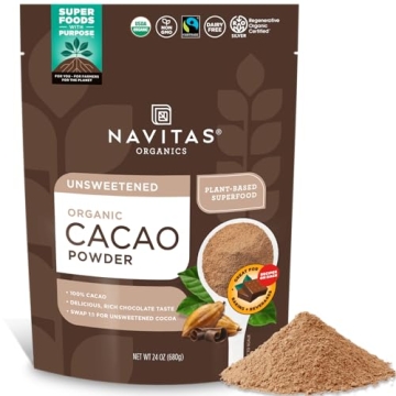 Navitas Organics Organic Cacao Powder - Non-GMO, Fair Trade, Gluten-Free, 24 Ounce