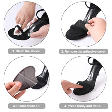 Women's Anti-Slip Metatarsal Pads - 3-Pair Comfort Set