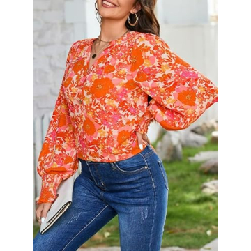 Dokotoo Women's Trendy Boho Blouse Summer Fashion Top