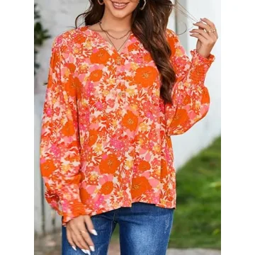 Dokotoo Women's Trendy Boho Blouse Summer Fashion Top
