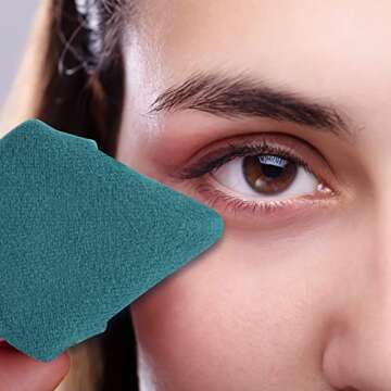 Daubigny Powder Puffs - 6 Soft Triangle Makeup Puffs for Flawless Application