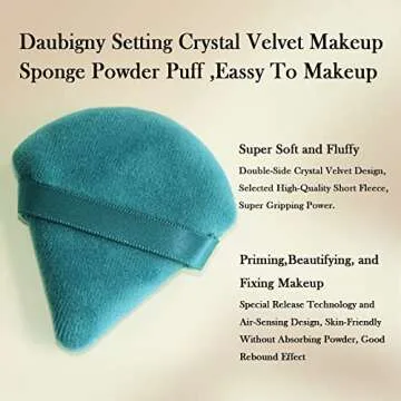 Daubigny Powder Puffs 6 Pieces - Soft Makeup Sponges