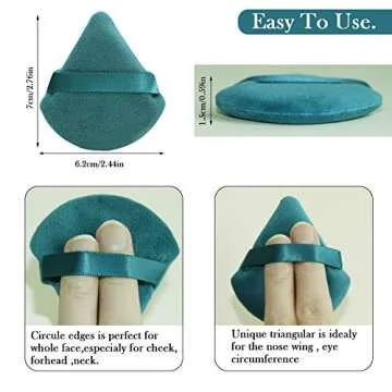 Daubigny Powder Puffs 6 Pieces - Soft Makeup Sponges