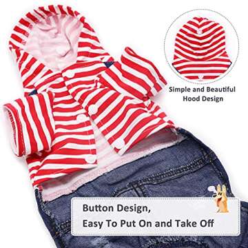 SILD Pet Denim Jumpsuit For Small Medium Dogs Stylish Wear