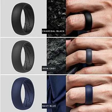 ThunderFit Silicone Wedding Rings - Durable and Comfortable