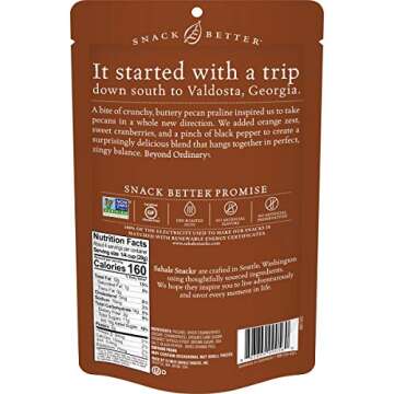 Sahale Snacks Valdosta Pecans Glazed Nut Mix 4 Ounces