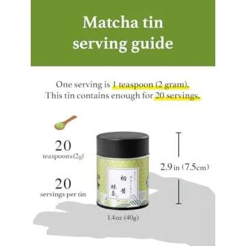 KYOHAYASHIYA Matcha powder - Hatsu - Kyoto Uji Ceremonial grade, First harvest stone milled authentic japanese matcha green tea powder (1.4oz)