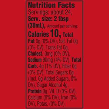 Mrs. Butterworth's Thick and Rich Sugar Free Pancake Syrup, Sugar Free Maple Flavored Syrup for Pancakes, Waffles and Breakfast Food, 24 Fl Oz Bottle