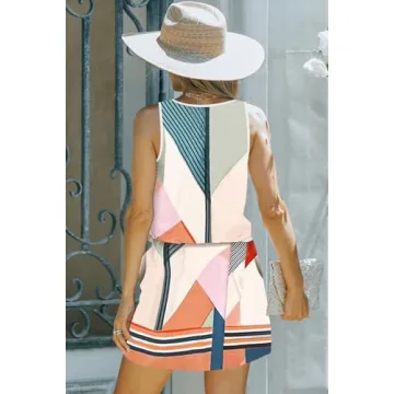 SAUKOLE Women Summer Flowy Swing Dress with Pockets