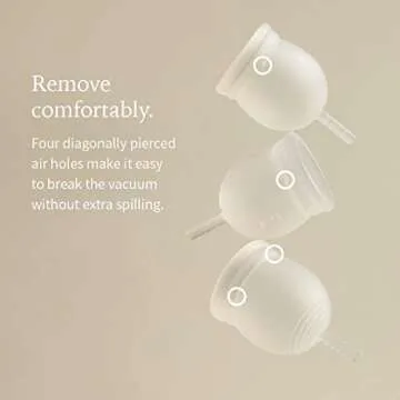 TIEUTCUP Menstrual Cup - 12-Hour Leak-Free Comfort for Women