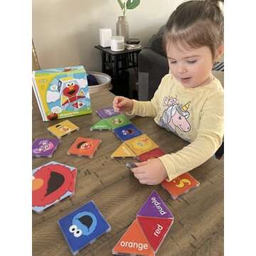 CreateOn “Sesame Street” Toys, Magnetic Kids’ Building Toys from “Sesame Street” Books, Co...