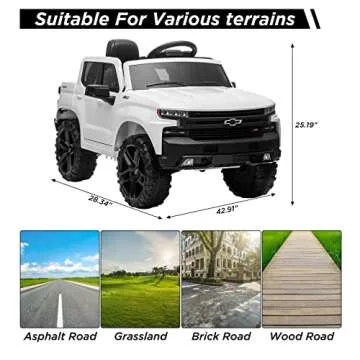 Chevrolet Silverado Ride On Truck with Remote Control for Kids