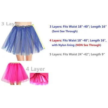 Layered Navy Tulle Tutu Skirt for Women & Teens