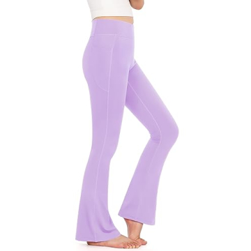 KEREDA Girls Flare Leggings - Stylish Comfort for Active Kids