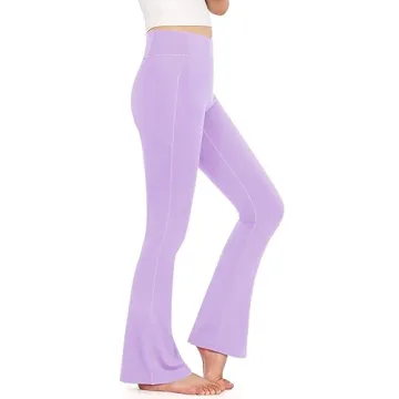 KEREDA Girls Flare Leggings - Stylish Comfort for Active Kids