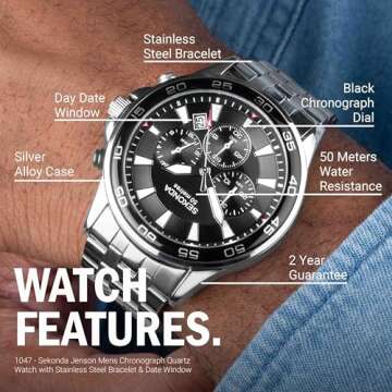 Stylish Sekonda Jenson Men's Quartz Watch - Durable & Water Resistant