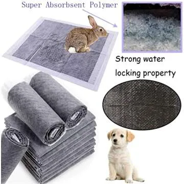 Kathson Rabbit Pee Pads for Easy Cleaning and Odor Control