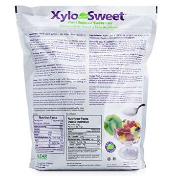 Xlear XyloSweet Non-GMO Xylitol Sweetener - Natural Sweetener Sugar Substitute, Granules, 5 Pound Ba...