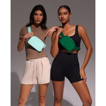 YOSHUYUKI Cross Body Fanny Packs for Women Men Fashion Waist Bag Pouch Nylon Small Travel Crossbody ...