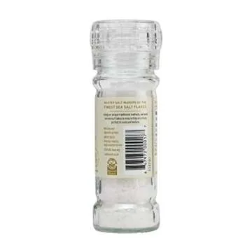 Maldon Flaky Sea Salt Grinder 55g - Refillable Adjustable for Delicious Dishes