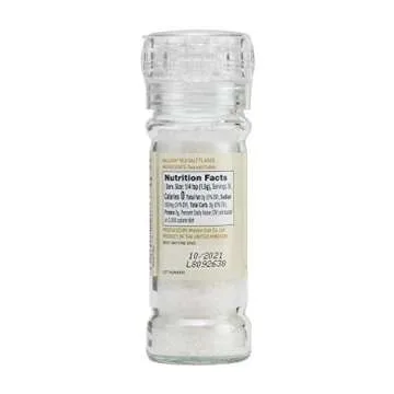 Maldon Sea Salt Grinder - Gourmet, Refillable & Adjustable