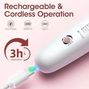 Cordless Electric Nail File Set for Home Nail Care
