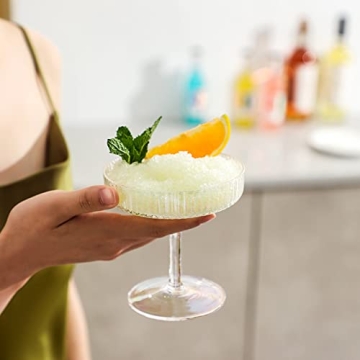 G Iridescent Coupe Glass Set for Cocktails and Champagne