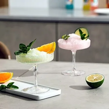 G Iridescent Coupe Glass Set for Cocktails and Champagne