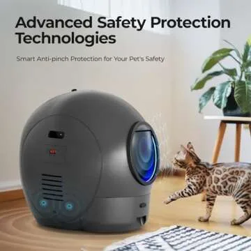 Cawypety S2 Self-Cleaning Cat Litter Box, Extra Large Automatic Cat Litter Box with APP Control, Safe Alert, Smart Health Monitor for Multiple Cats