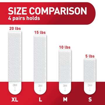 Command 5 lb Small Picture Hanging Strips 18 Pairs (36 Command Strips), Damage Free Hanging Picture Hangers, No Tools Wall Hanging Strips for Home Decor, White Adhesive Strips