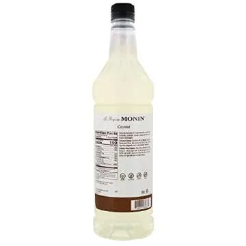 Monin - Coconut Syrup, Sweet and Rich, Great for Cocktails and Smoothies, Gluten-Free, Vegan, Non-GM...
