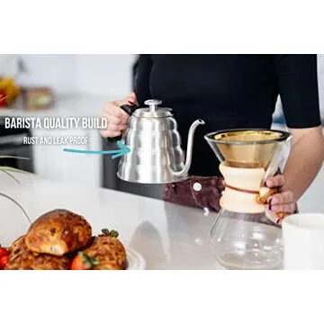 Barista Warrior Gooseneck Kettle: Perfect Brew Anytime