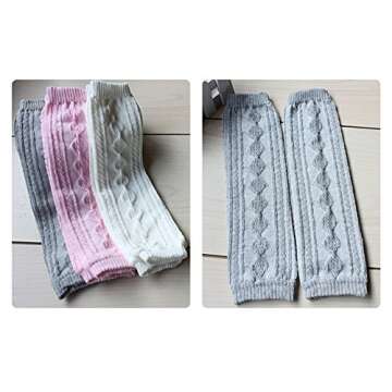 Toptim Baby Knitted Leg Warmers for 3 Months to 5 Year Olds