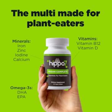 Hippo7 Vegan Complete Multivitamin | Essential Vitamins & Minerals
