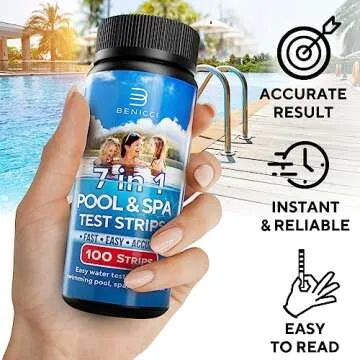 7-in-1 Pool Test Strips for Quick Water Testing