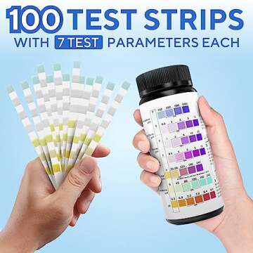 7-in-1 Pool Test Strips for Quick Water Testing