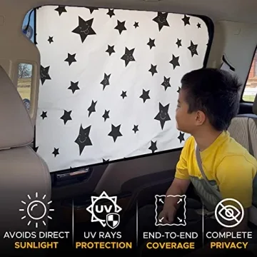 EcoNour Magnetic Car Window Shade for Sun Protection