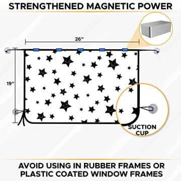 EcoNour Magnetic Car Window Shade for Sun Protection